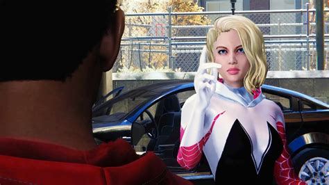 Miles Unmasks Spider Gwen Stacy In Marvels Spider Man Mod Scenes Youtube