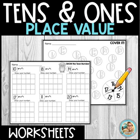 Place Value Worksheets Tens And Ones Teachers Brain