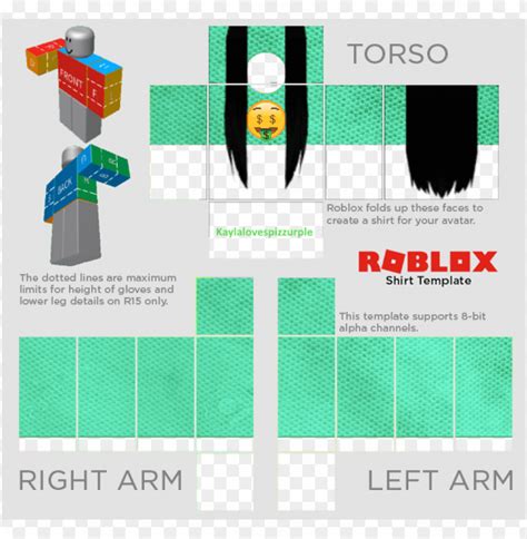 Roblox Tshirt Template Cutout Png And Clipart Images Toppng