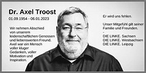 Traueranzeigen von Axel Troost | trauer-anzeigen.de