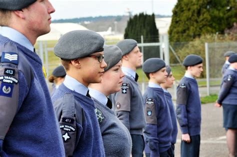 Birkdale Royal Air Force Cadets Holding A Recruitment Evening
