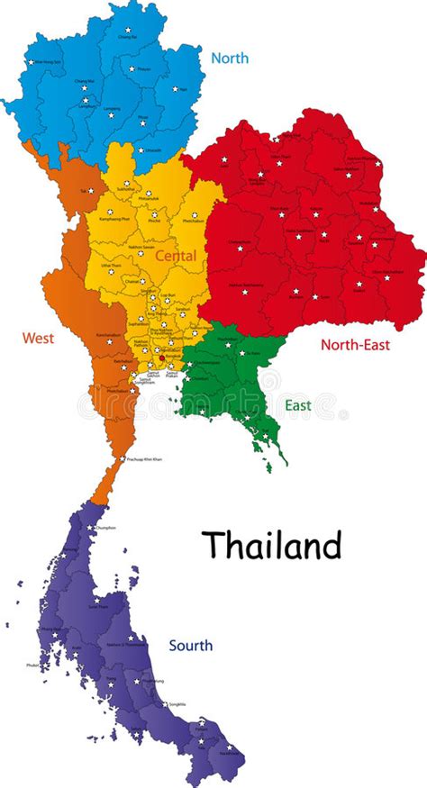 Map Of Thailand Provinces In English Maps Of The World