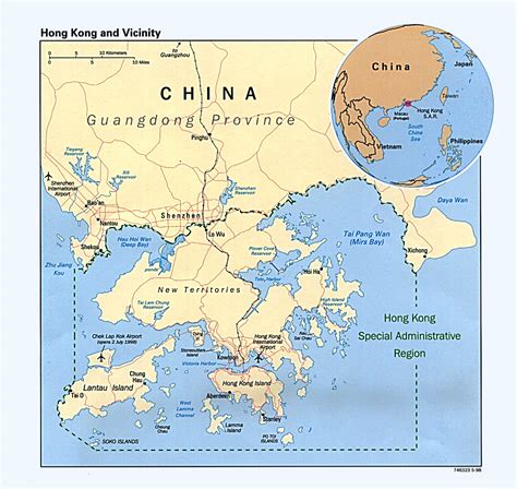 Chinese Hong Kong Map