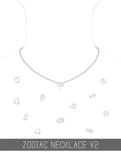 Zodiac Necklace At Simpliciaty Sims 4 Updates