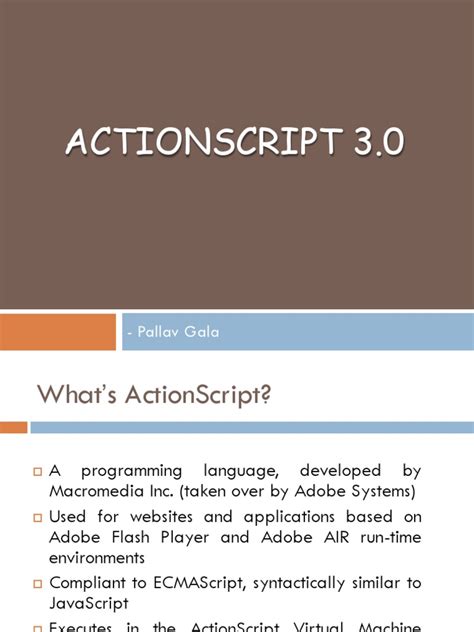 Introduction Actionscript 30 Pdf Action Script Class Computer