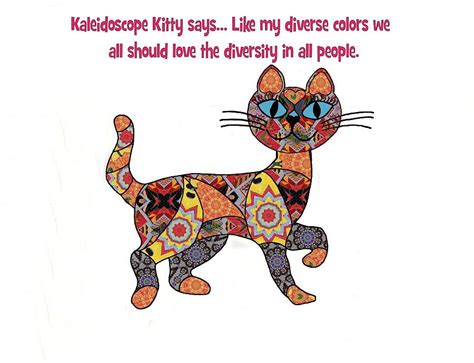Kaleidoscope Kitty Digital Art By Laura Smith Fine Art America