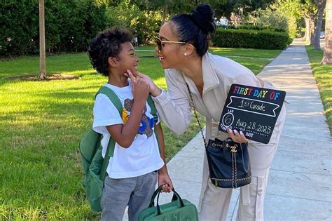 jordan craig shares photos of her and tristan thompson s son prince on his first day of first grade