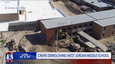 West Jordan Middle School Demolished