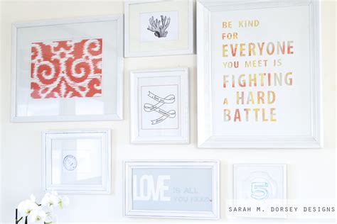 Sarah M Dorsey Designs Gallery Wall And Free Printables