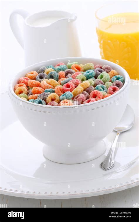 Delicious And Nutritious Cereal Fruit Loops Healthy And Funny Addition