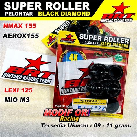 Jual Brt Nmax Roller Racing Brt Racing Black Diamond Roller Ukuran 9 Dan 11 Gram Shopee