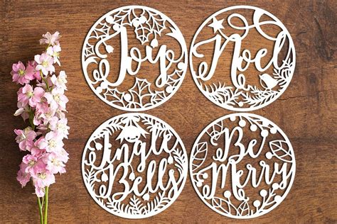 Christmas Baubles - Paper Cutting Template