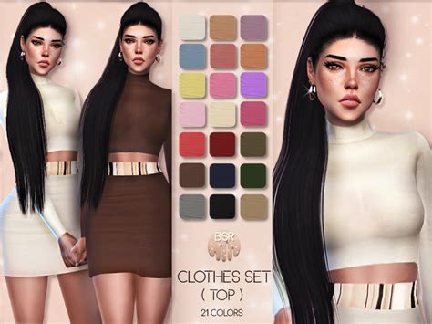 The Sims Resource Clothes Set 01 Top Bd21