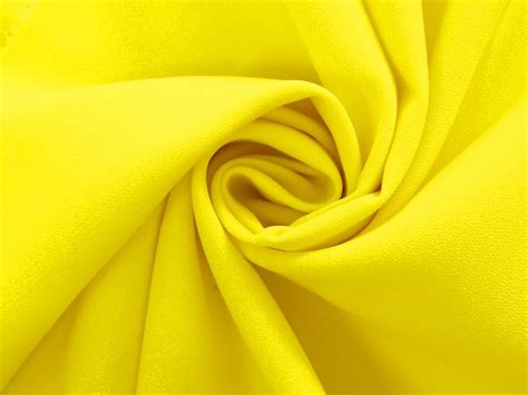 Polyester Stretch Crepe In Yellow Bandj Fabrics Fabric B And J