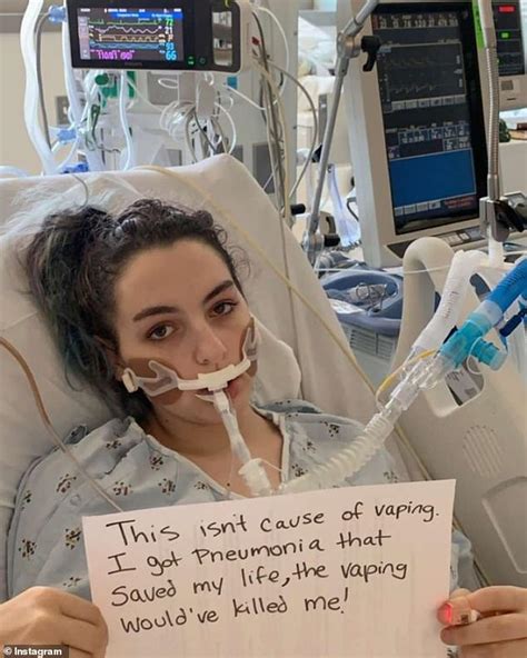 teen who nearly died after her lungs failed from vaping says she never thought of herself as