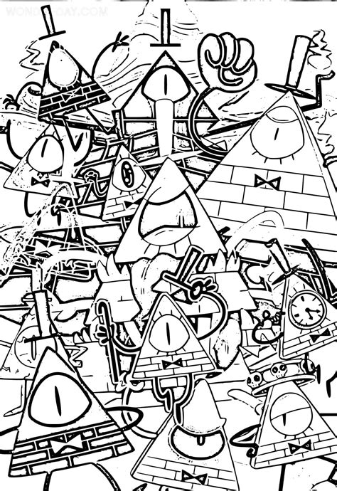 Dibujos De Bill Cipher Para Colorear Gravity Falls