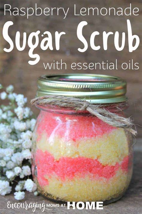 Raspberry Lemonade Coconut Oil Sugar Scrub Recipe With Essential Oils