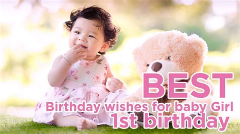 1st Birthday Wishes For Baby Girl Wishesing