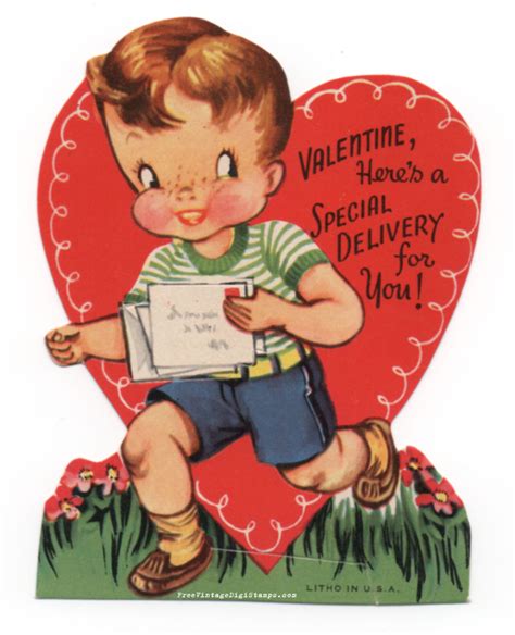 Printable Vintage Valentine Cards