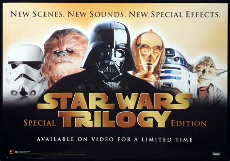Star Wars Trilogy Special Edition Original Video Movie Poster
