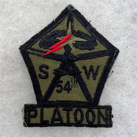 Us Army 54th Special Weapons Platoon Pocket Patch German Made Subdued