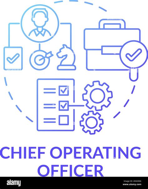 chief operating officer concept icon stock vector image and art alamy