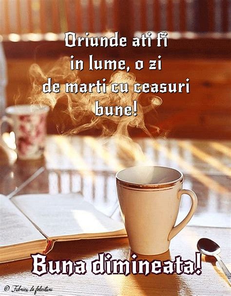 Imagine cu Cafea Buna dimineata Felicitari de Dimineata Marți