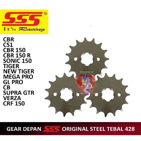 Jual Gear Depan Sss Tiger Cb R Cbr Megapro Gl Sonic Supra