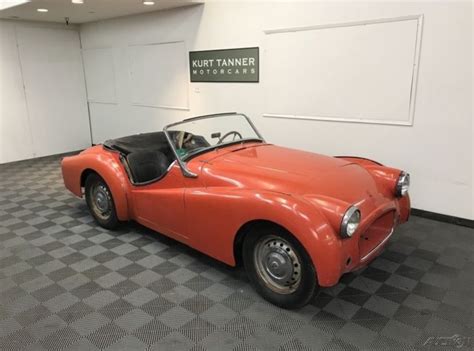 1957 Triumph Tr3 Sports Roadster Original Black With Red Trim Factory