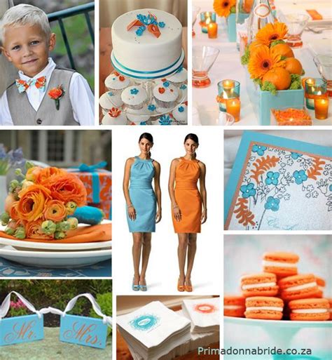 Orange And Aqua Wedding Colours Orange Wedding Colors Wedding Motifs
