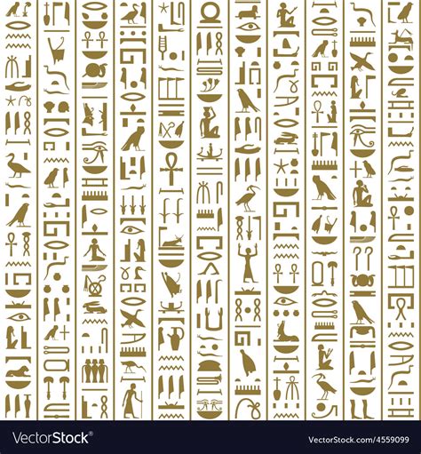 Ancient Egyptian Hieroglyphics And Meanings
