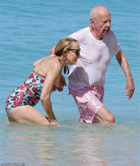 jerry hall and husband rupert murdoch sweetly hold hands in barbados binj