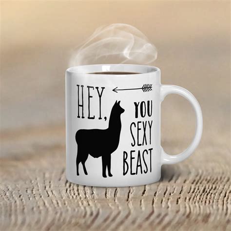 Llama Mug Coffee Mug Funny Llama Mugs Llama Lover T Etsy