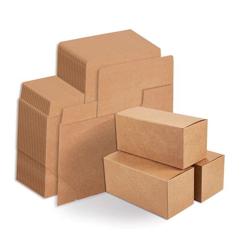 Kraft Gift Boxes - 20-Pack Rectangle Gift Wrapping Brown Paper Boxes with Lids, Kraft Boxes for 