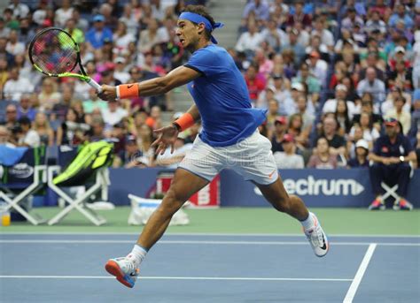 Grand Slam Champion Rafael Nadal Of Spain In Action During Us Open 2016