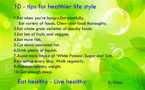 Basic Principles Of Healthy Eating