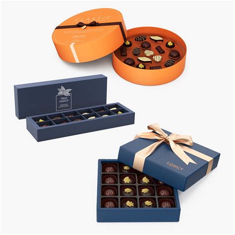 Premium Chocolate Boxes Open Collection 3d Model 49 3ds Fbx Obj Ma Max C4d Free3d