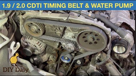 Vauxhall Opel 20 Cdti Timing Belt And Water Pump Replacement