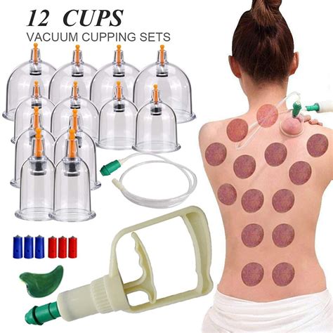 Buy Cupping Therapy Sets Suction Hijama Cupping Set With Vacuum Magnetic Pump Cellulite Cupping