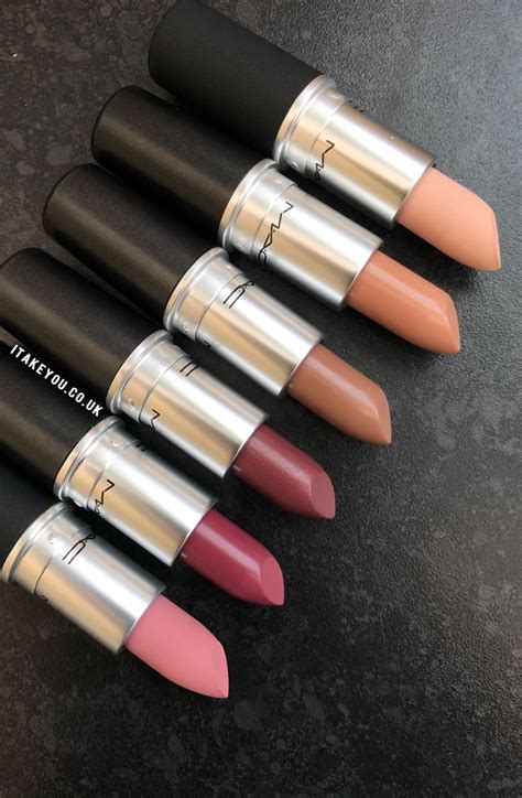 Mac Lipstick In Six Different Shades Mac Lipstick Shades With Names