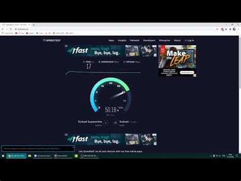 50 Mbps İnternet HIZ Testi Turkcell Superonline YouTube