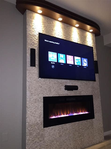 Napoleon Efl50h Linear Wall Mount Electric Fireplace 50 Inch Living