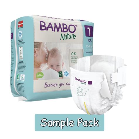 Bambo Nature Diapers With Wetness Indicator Samples Baby Amore