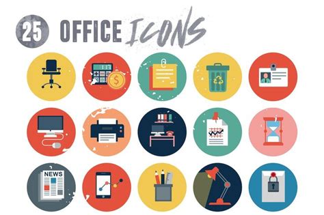 25 Office Icons Pack Icon Pack Office Icon Icon