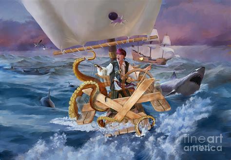 Legendary Pirate Painting By Robert Corsetti Fine Art America