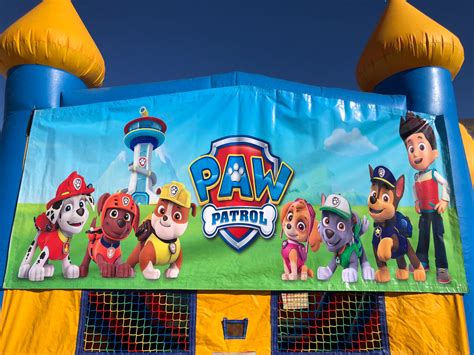 Paw Patrol Bounce House Banner A Perfect Party Rental