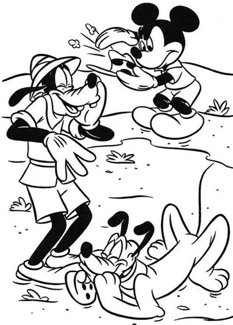Safari printable coloring pages are a fun way for kids of all ages to develop creativity, focus, motor skills and color recognition. Mickey Mouse And Friends Safari In Africa Coloring Page ...
