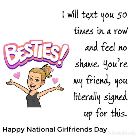 National Girlfriends Day Friends Besties In 2022 National Girlfriend Day Girlfriends Day