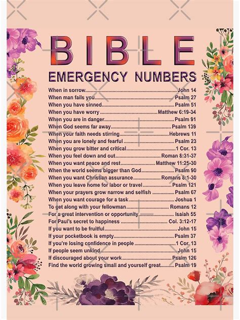 Bible Emergency Numbers Sky Caller Spiral Notebook For Sale By