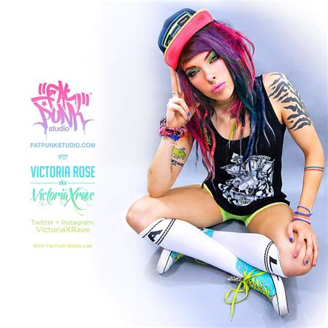 Sexy Colourful And Downright Badass Stunning Victoria Rose Aka Victoriaxrave Rocks Her Fat Punk